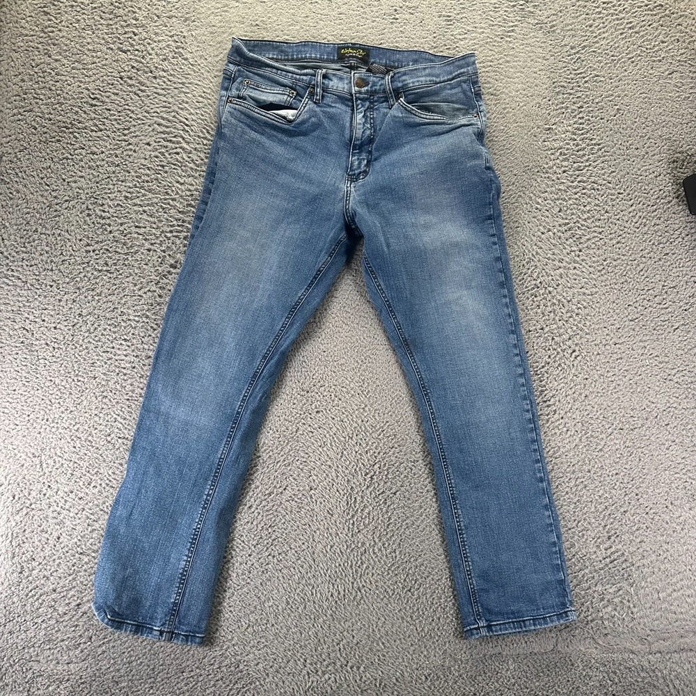Urban Star Jeans Mens 34x29 Blue Cotton Denim Straight Leg Classic Fit Stretch